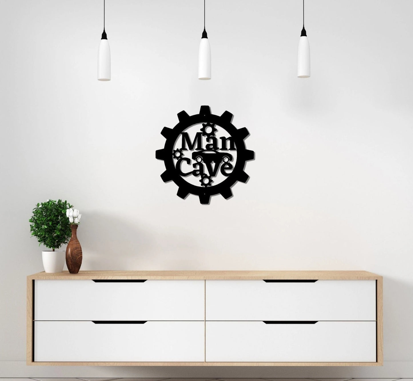 Mancave Metal Sign Gearhead Metal Sign Car Sign Decor Garage Wall Decoration Home Bar Decor Decoration Non Rust Sign