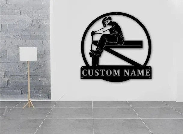 Personalized Ironworker Metal Sign, Ironworker Sign, Gift For Ironworker, Ironworker Gift, Job Sign, Job Gift, Metal Worker Laser Cut Metal Signs Custom Gift Ideas