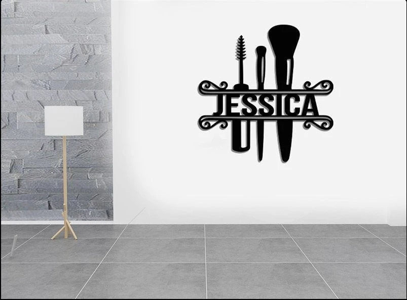 Personalized Makeup Room Metal Sign, Makeup Room Sign, Makeup Room Decor, Makeup Kids Name Sign Gift, Sign For Makeup Room Laser Cut Metal Signs Custom Gift Ideas