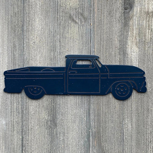 Vintage Chevy Truck Metal Sign Cutout Cut Metal Sign Wall Metal Art