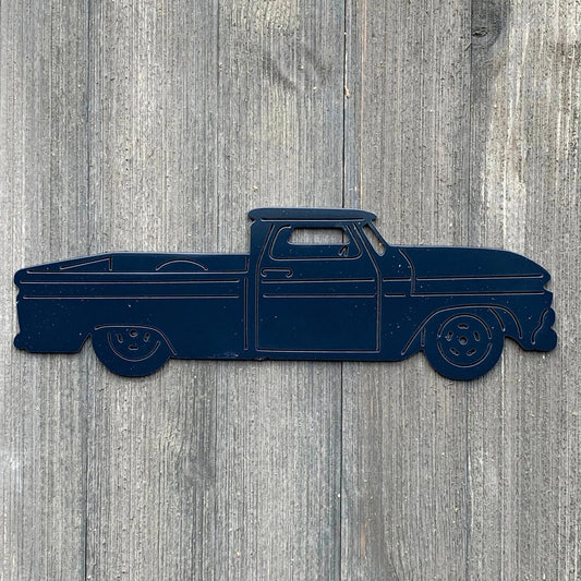 Vintage Chevy Truck Metal Sign Cutout Cut Metal Sign Wall Metal Art