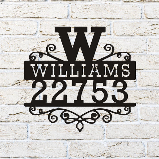 Family Name Metal Sign, Initial Sign, Metal Name Sign, Family Name Metal Sign, Personalized Last Name - metal sign