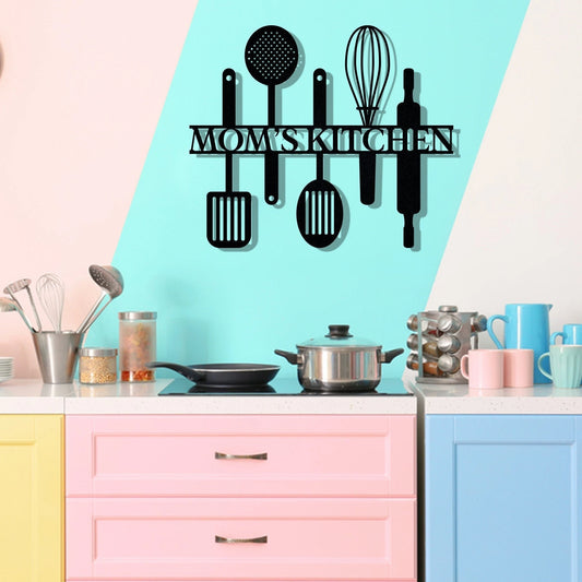 Personalized Mom's Kitchen Kitchen Kitchen Tile Kitchen Signs Kitchen Personalized Gift For Mothers Day - metal sign