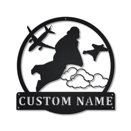 Personalized Wingsuit Flying Monogram Metal Sign Art, Custom Wingsuit Flying Metal Sign, Hobbie Gifts, Sport Gift, Birthday Gift, Laser Cut Metal Signs Custom Gift Ideas