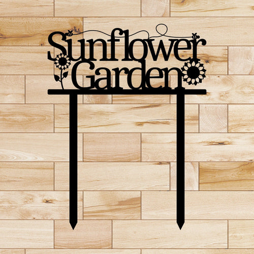 Sunflower Garden Metal Sign Cut Metal Sign Wall Metal Sign