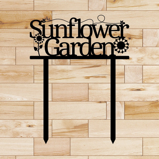 Sunflower Garden Metal Sign Cut Metal Sign Wall Metal Sign - 8 inches - metal sign