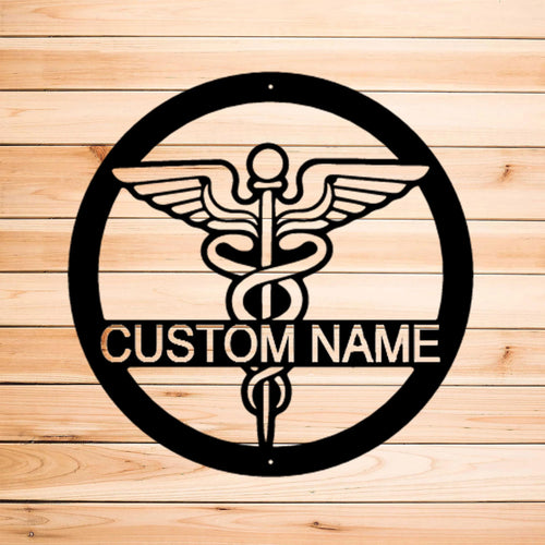 Nurse Monogram Personalized Steel Wall Sign Indoors Outdoors Birthday Graduation Gift Laser Cut Metal Signs Custom Gift Ideas