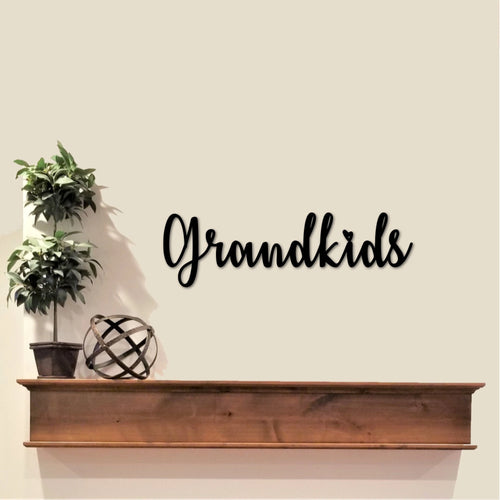 Metal Grandkids Sign Grandkids Wall Hanging Grandparents Gift Grandchildren Sign Grandkids Word Art Grandkids Picture Gallery Wall