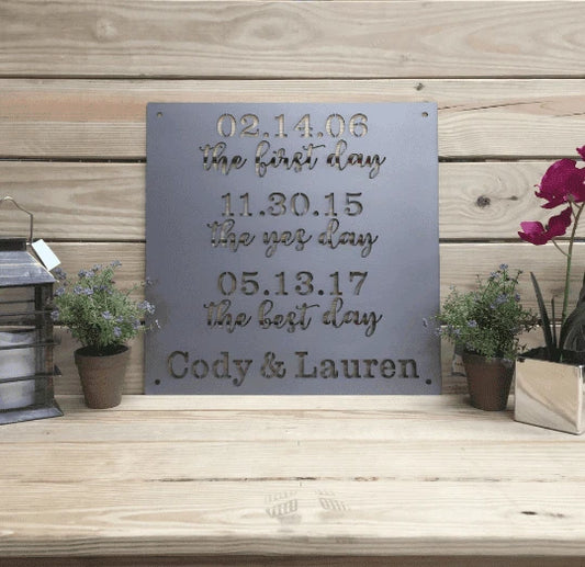 What A Difference A Day Makes Cut Metal Sign Metal House Sign