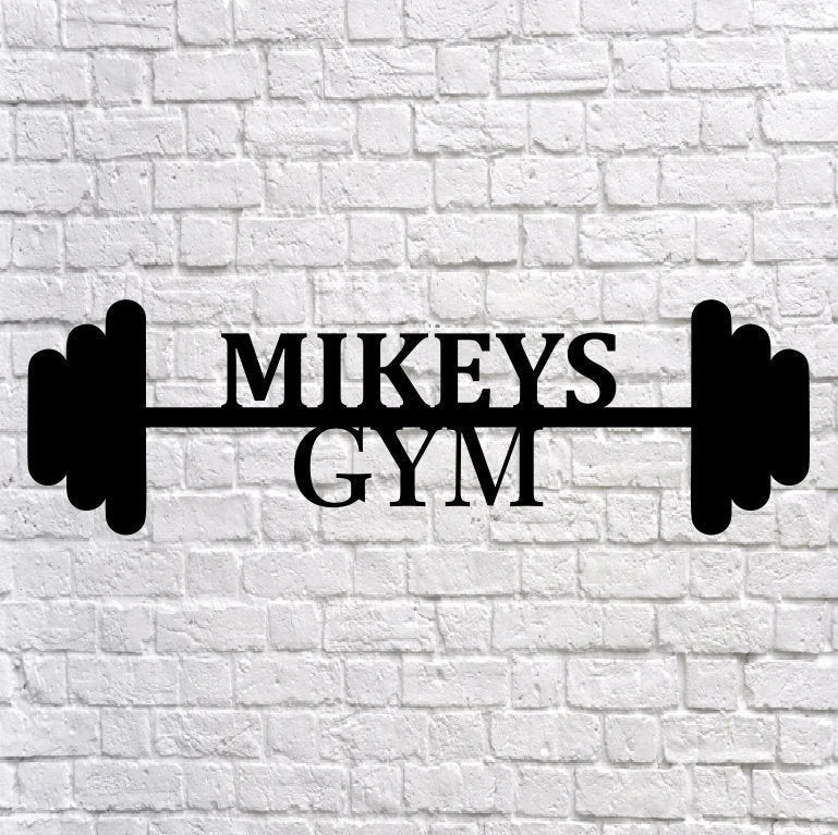 Personalized Metal Home Gym Sign, Gym Wall Decor, Metal Wall Decor, Home Gym Decor, Personalized Home Decor, Metal Wall Art, Laser Cut Metal Signs Custom Gift Ideas