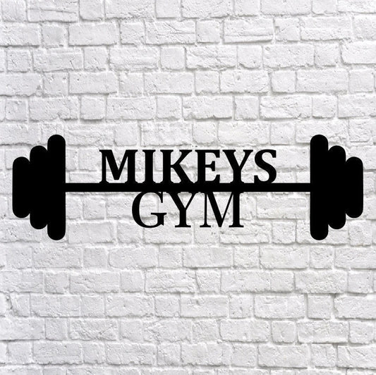 Personalized Metal Home Gym Sign, Gym Wall Decor, Metal Wall Decor, Home Gym Decor, Personalized Home - metal sign
