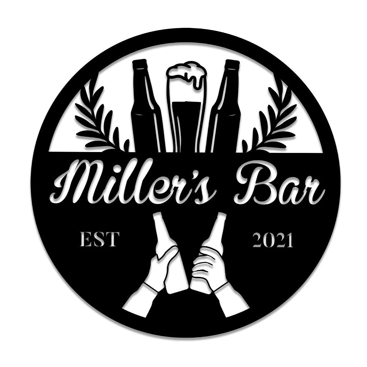 Personalized Beer Metal Bar Sign, Custom Pub, Tap, Lounge, Caf, Home Wall Decor, Wedding, Anniversary Art Gift For Him her, Metal Laser Cut Metal Signs Custom Gift Ideas