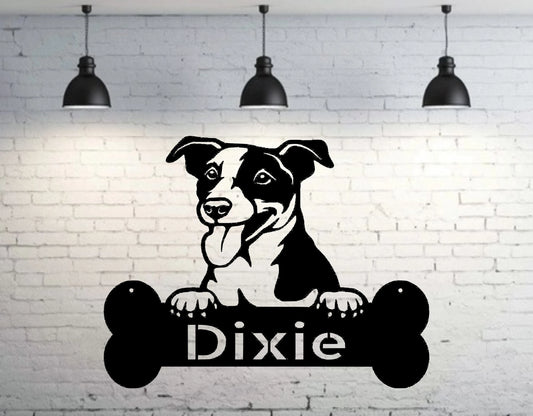 Personalized Jack Russell Terrier Dog Sign, Jack Russell Terrier Metal Sign, Jack Russell Terrier Name - metal sign