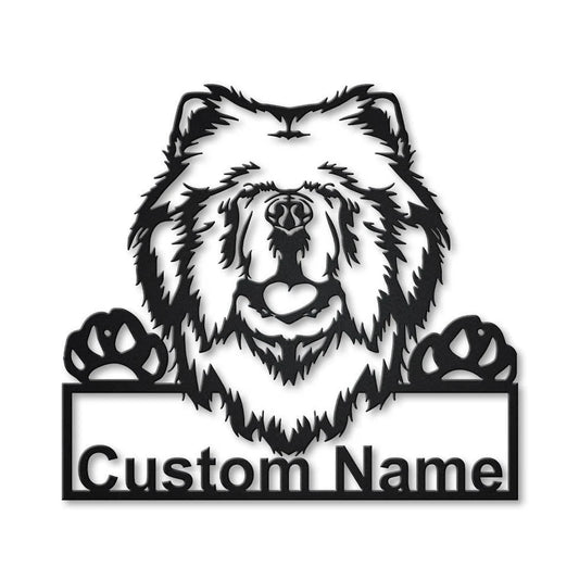 Personalized Chow Chow Dog Metal Sign Art, Custom Chow Chow Dog Metal Sign, Dog Gift, Birthday Gift - metal sign