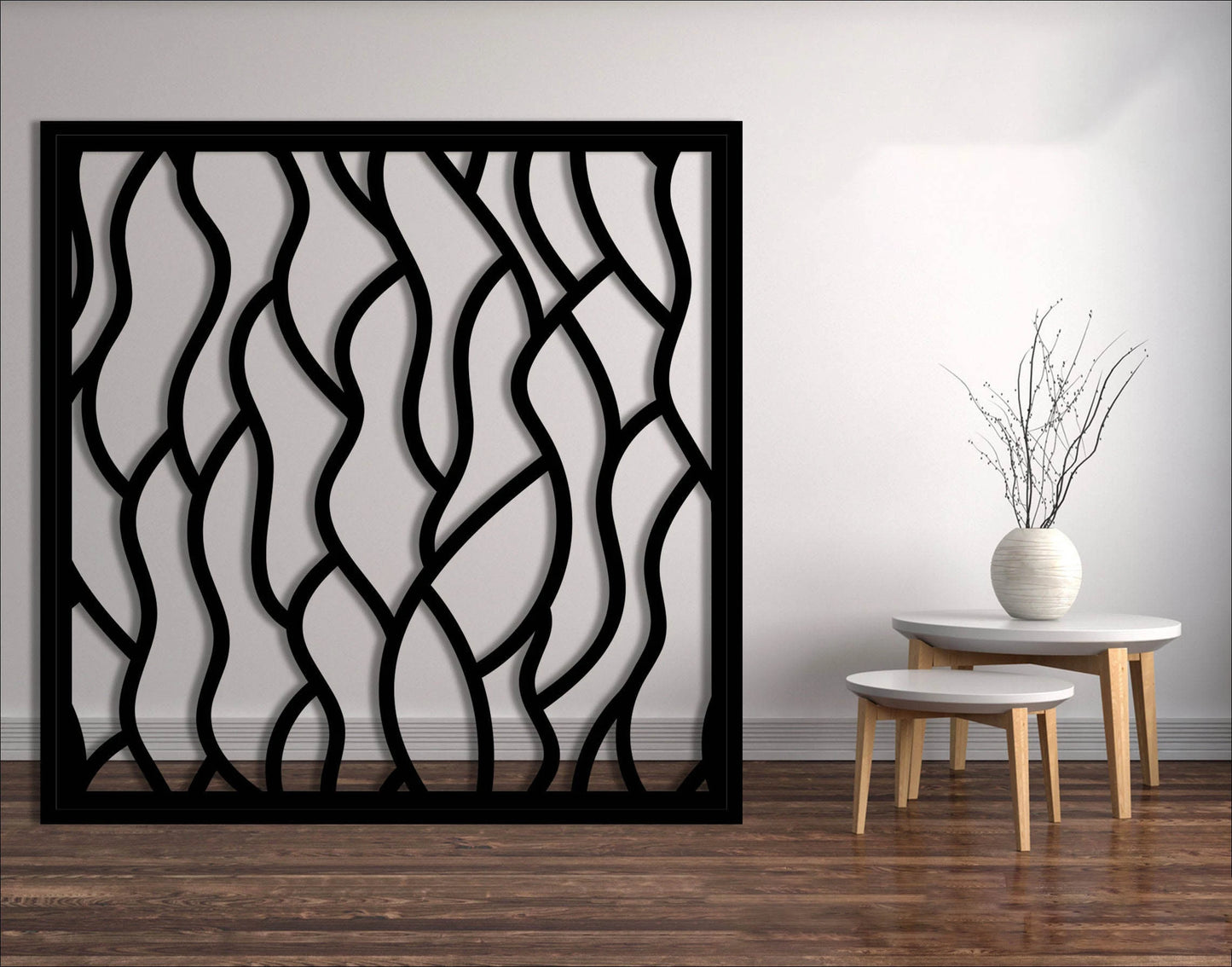 Metal Decorative Panel Fence Privacy Screen Abstract Steel Panel Outdoor Or Indoor Dp22
