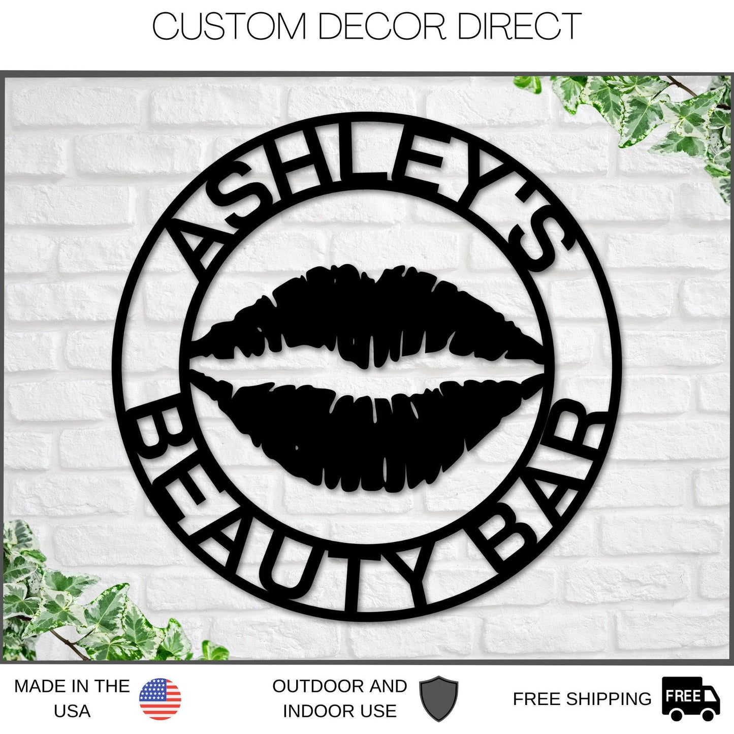 Makeup Salon Sign, Nail Salon Business Sign, Personalized Makeup Sign, Custom Nail Salon Sign, Beauty Salon Decor, Nail Salon Decor, Nails Laser Cut Metal Signs Custom Gift Ideas