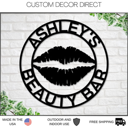 Makeup Salon Sign, Nail Salon Business Sign, Personalized Makeup Sign, Custom Nail Salon Sign, Beauty Salon Decor, Nail Salon Decor, Nails Laser Cut Metal Signs Custom Gift Ideas
