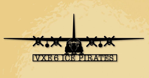 Lc130 Vxe6 Ice Pirates Aircraft Skiing Anyone Metal Sign, Cut Metal Sign Wall Decor Laser Cut Metal Signs Custom Gift Ideas