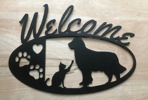 Welcome To Our Home Metal House Sign Laser Cut Metal Signs Custom Gift Ideas