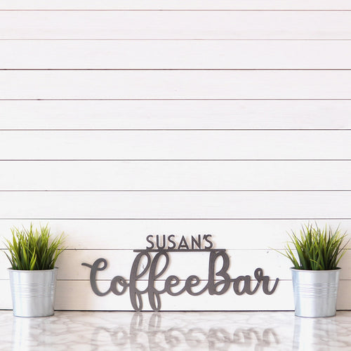 Personalized Coffee Bar Sign, Wall Art, Coffee Sign, Kitchen Sign, Metal Coffee Sign, Coffee Station Sign, Kitchen Decor, Metal Sign, Laser Cut Metal Signs Custom Gift Ideas