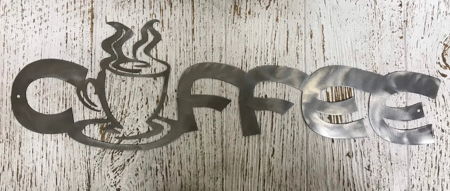 Rustic Metal Coffee Decor Metal House Sign