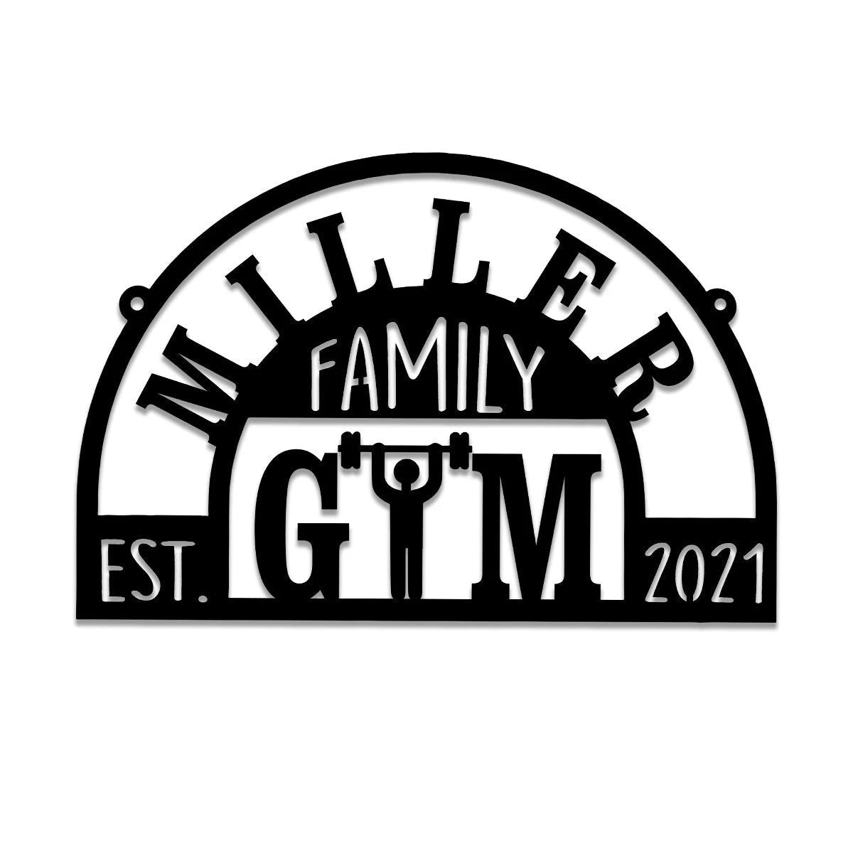 Personalized Metal Gym Sign, Cross Fit Club, Home Wall Decor, Wedding Art Gift, Metal Laser Cut Metal Signs Custom Gift Ideas