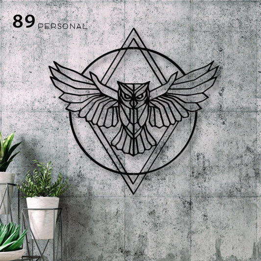Magic Owl Wings Of Freedom Decor Wall Art Cut Metal Sign Laser Cut Metal Signs Custom Gift Ideas - 8 inches - metal sign