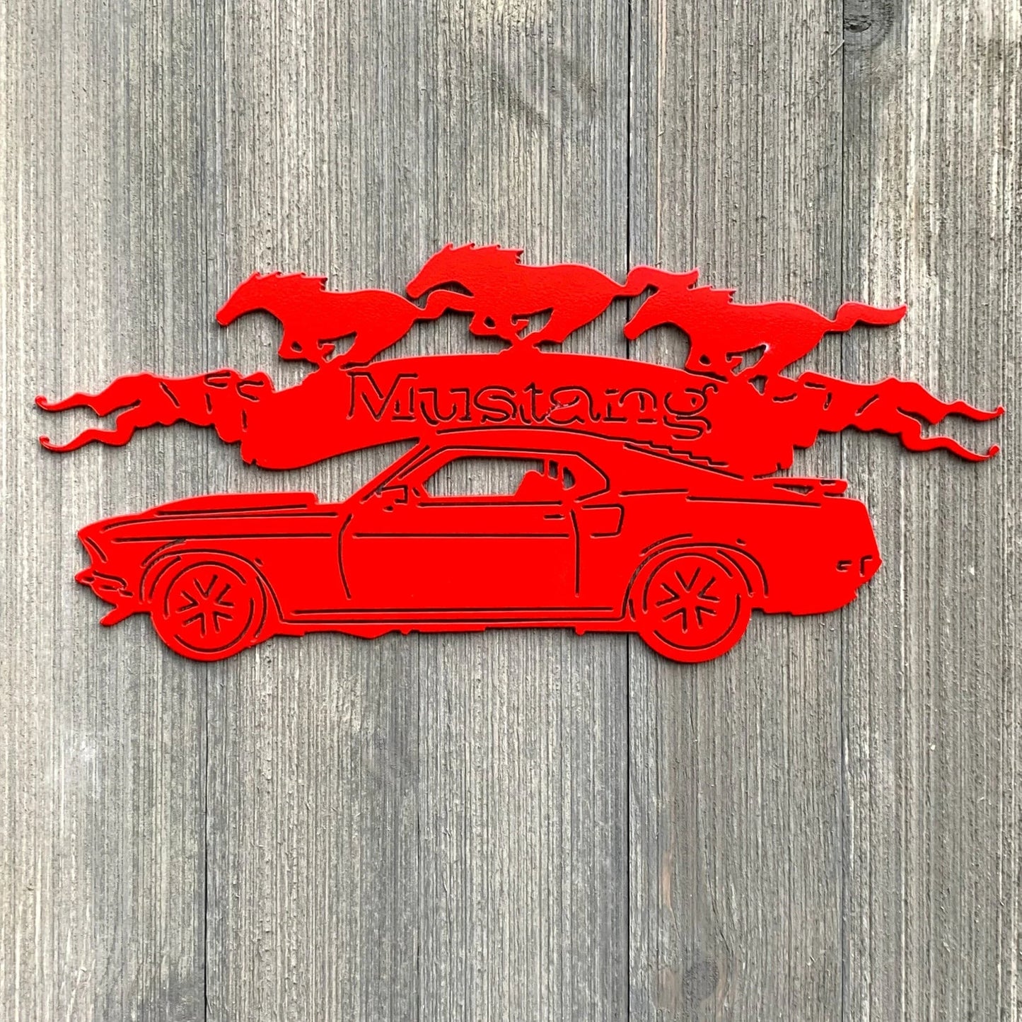 Mustang Metal Sign Cutout Cut Metal Sign Wall Metal Art