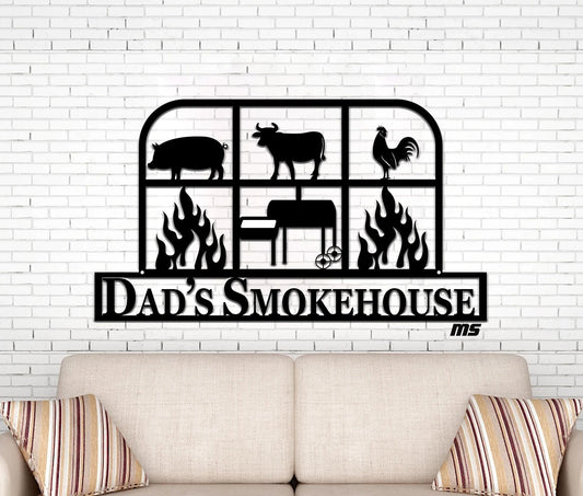 Personalized Metal Bbq Sign, Fire, Outdoor Sign, Bbq Grill Sign, Outdoor Kitchen Metal Signs - metal sign