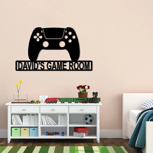 Personalized Game Room Metal Wall, Ps4 Controller, Game Room Decor, Funny Sign, Gift For Gamer, Gift For Kid, Kid Room Decor, Laser Cut Metal Signs Custom Gift Ideas
