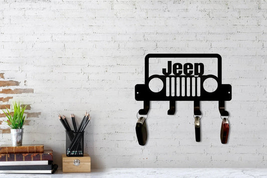 Custom Jeep Keychain Holder Metal, Keychain Holder, Jeep Lovers, Jeep Metal Art, Metal Sign For Jeep - metal sign