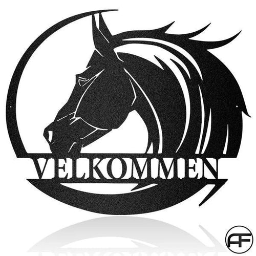 Horse Head Art Custom Name Personalized Horse Metal Sign, Horseshoe Art, Western Decor, Housewarming Gift, Farmhouse Decor Metal Wall Art Laser Cut Metal Signs Custom Gift Ideas