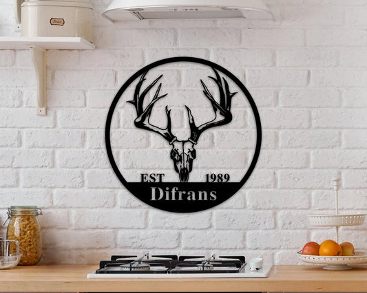 Personalized Family Name Metal Sign, Metal Monogram Sign, Last Name Sign, Housewarming Gift, Custom Metal - wedding detail