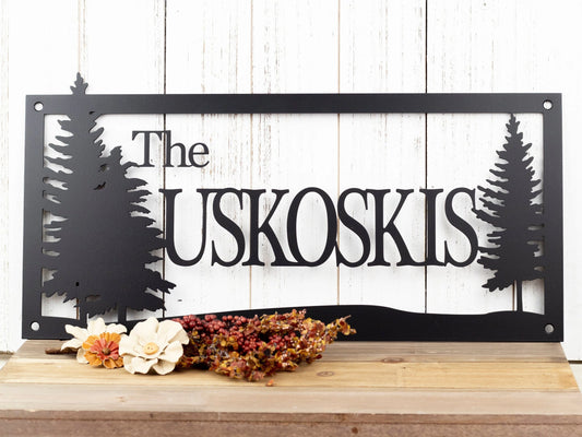 Custom Metal Sign, Last Name Sign, Family Name Sign, Wedding Gift, Name Sign, Custom Sign, Personalized - wedding detail