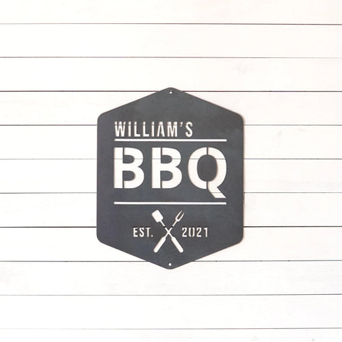 Personalized Bbq Sign, Grill Sign, Metal Bbq Sign, Outdoor Kitchen Sign, Barbeque Sign, Backyard Sign, Dads Grill Sign, Bbq Pit Sign, Laser Cut Metal Signs Custom Gift Ideas