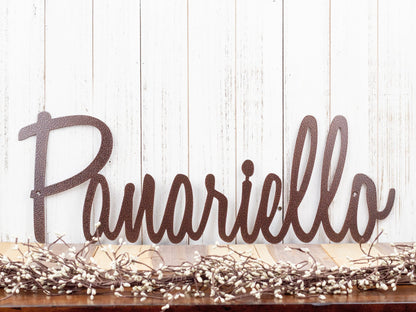 Metal Name Sign, Name Sign, Metal Sign, Family Name Sign, Custom Name Sign, Personalized Sign, Last Name Sign, Custom, Laser Cut Metal Signs Custom Gift Ideas