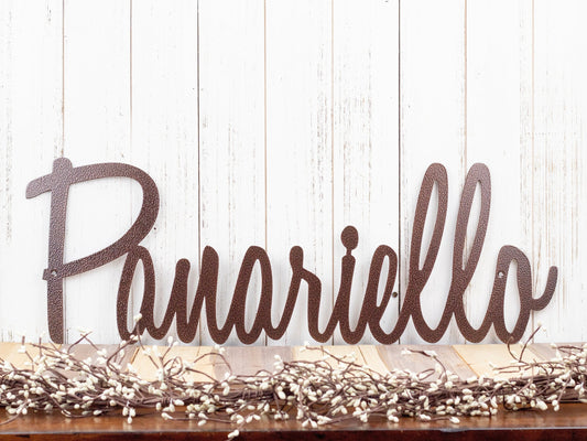Metal Name Sign, Name Sign, Metal Sign, Family Name Sign, Custom Name Sign, Personalized Sign, Last Name - metal sign