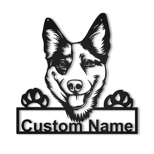 Personalized Australian Cattle Dog Metal Sign Art, Custom Australian Cattle Dog Metal Sign, Dog Gift - metal sign