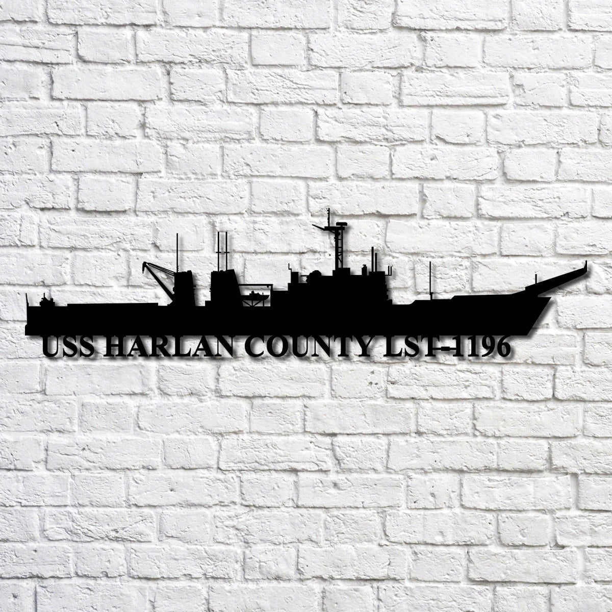 Uss Harlan County Lst1196 Navy Ship Metal Art, Custom Us Navy Ship Cut Metal Sign, Gift For Navy Veteran, Navy Ships Silhouette Metal Art, Navy Home Decor Laser Cut Metal Signs Custom Gift Ideas