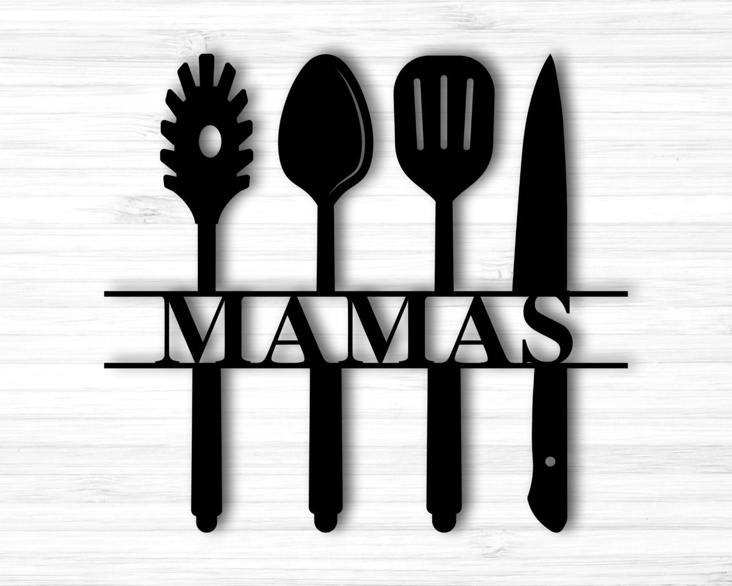 Personalized Kitchen Sign Metal Kitchen Tool Sign Custom Kitchen Sign