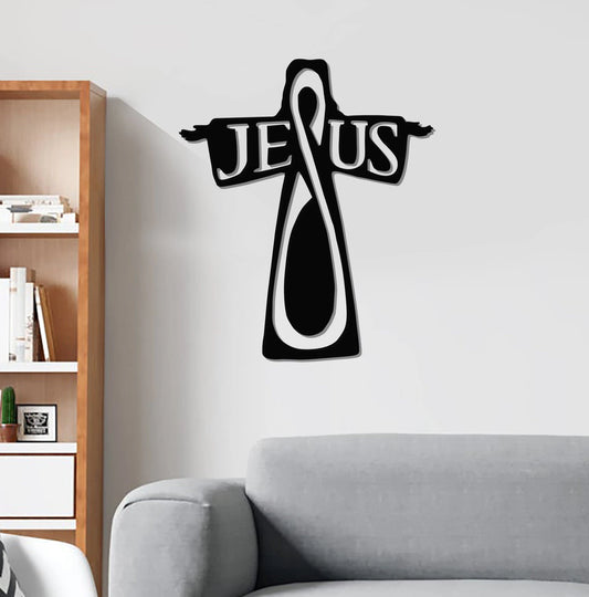 Bible Jesus in cross Cut Metal Sign Laser Cut Metal Signs Custom Gift Ideas