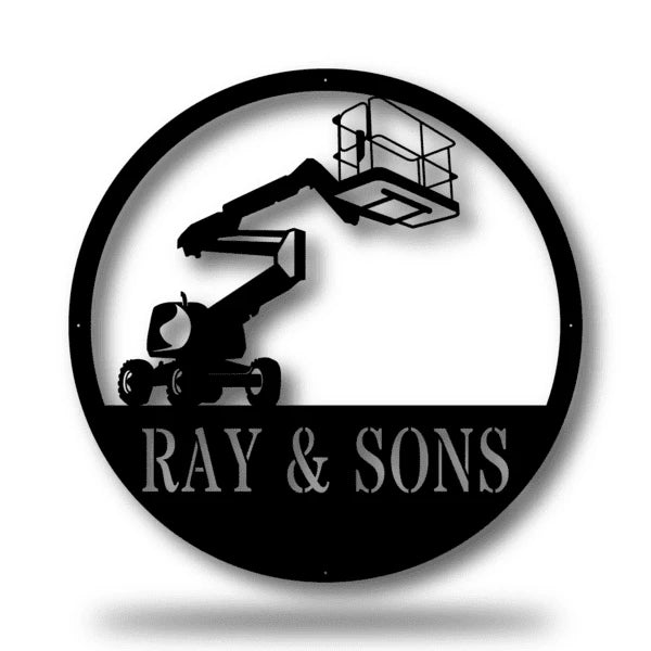 Boom Lift Customized Metal Signs Custom Metal Sign Custom Signs Metal Sign