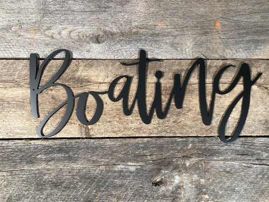Boating Sign Boating Metal Sign Metal Words Memories Decor Boating Metal Sign