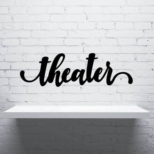 Theater Sign Cut Metal Sign Wall Decor Metal Sign Metal Art