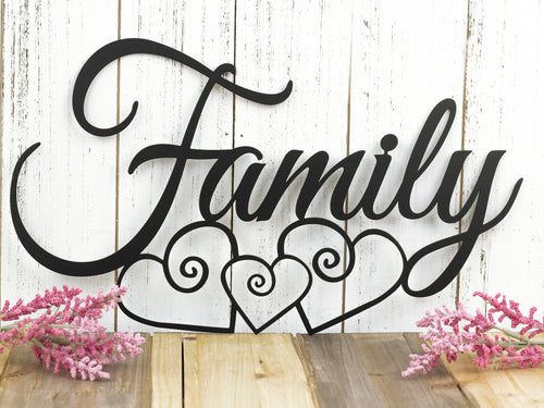 Metal Family Sign Metal Signs Hanging Metal Sign