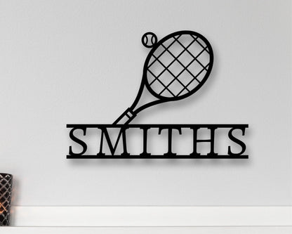 Christmas Gift, Personalized Tennis Sign, Metal Tennis Wall Art, Tennis Sign, Tennis Metal Sign, Tennis , Metal Wall Art, Sport Sign, Per, Laser Cut Metal Signs Custom Gift Ideas