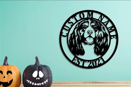 Personalized Cavalier King Charles Sign, Cavalier King Charles Dog Sign, Cavalier King Charles Gifts - metal sign