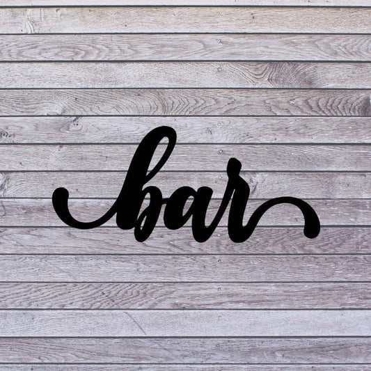 Bar Sign Cut Metal Sign Wall Decor Metal Sign Metal Art