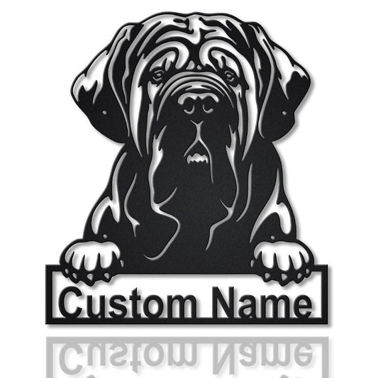 Personalized Neapolitan Mastiff Dog Metal Sign Art, Custom Neapolitan Mastiff Dog Metal Sign, Animal - metal sign
