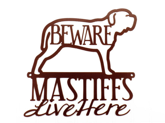 Neapolitan Mastiff Dog Metal Sign Outdoor Sign Dog Mom Gift Laser Cut Steel - 8 inches - metal sign